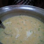 活ふぐ料理うえ島 - 鍋の雑炊きれい～