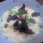 活ふぐ料理うえ島 - 雑炊、お茶碗へ