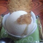 活ふぐ料理うえ島 - デザートのアイス