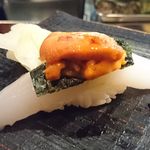 鮨 波やし - (12/25)スミイカ、ウニ
