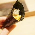 鮨　縁 - 天草の赤雲丹の巻物