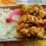 とりからあげ弁当上空アングル♪