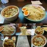 じゃじゃ。 - 豚そぼろと白湯スープのカレーつけ麺。