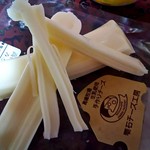 ストリングチーズ 割いてみました♪