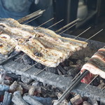 田代 - 焼き場を見ることができます。豪快！