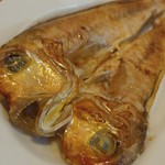 麺哲支店 麺野郎 - おまかせおつまみ-グジ塩焼き(2016/12)