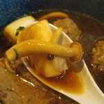 麺哲支店 麺野郎 - 南鹿児島産牡丹蒸篭風つけ麺(2016/12)