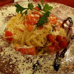 焼肉赤身にくがとう - 自家製トマトソースの冷製カッペリーニ 