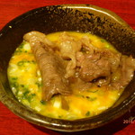 焼肉赤身にくがとう - 元祖イチボの１枚焼き　すき焼き風