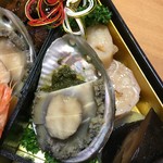 SEN YO - 2016.12.31　1段目の蝦夷あわびのやわらかスチームには下に肝添え