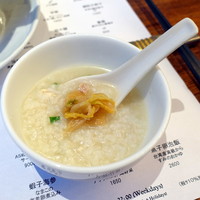 トゥーランドット 臥龍居  - 鶏粥モーニング1,300円二杯目漬物トッピング