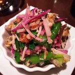 シェーナ - (2016.12)　小松菜、えのき、紫大根のゴマ辛し和え