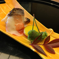 日本料理「雲海」 - 鰆の西京焼き 百合の餡 さつまいも ぬかごの揚げ