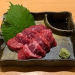 焼肉まさしげ - 和牛モモ刺 714円（税込）