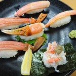 Sushiro - 本ずわい蟹6点盛り