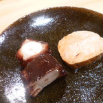 鮨 十兵衛 - 煮ダコとアンキモ