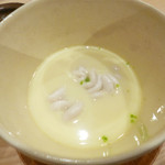 鮨 十兵衛 - 白子の茶碗蒸し