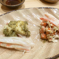 鮨 十兵衛 - たらば蟹とせいこ蟹
