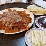 北京樓 - ねぎ、ライスペーパー、みそ、ねぎ