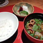 旅館 阿しか里 - 食事、香の物、留椀