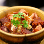 波へい - たこのやわらか煮 ８種のハーブクリームソースをのせて