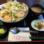 ごんげん - 南魚沼本気丼（越後もち豚炙りチャーシュー丼）