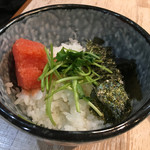 中華そば 四つ葉 - 「めんたいごはん」¥350