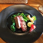 Italiano tavola T-path - 肉のランチのメイン