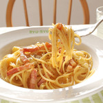 ■ Spicy Mentaiko Carbonara with melty cheese