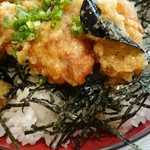 お好み処一番 - 鶏から丼、おろしに生姜風味があり好きです。