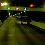 INTERCONTINENTAL HONG KONG - 暗闇の香港の朝を疾走するＡ２１バス