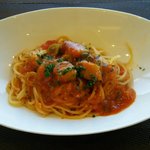 ヴィーテ - かぼちゃ入りプッタネスカソースのスパゲッティ　2017.1