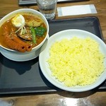 アジアンダイニング・ベイリーフ - 「シークケバブスープカレー」1,200円