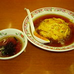 餃子の王将 - 天津飯　スープ付き