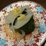 元祖寿司 - 白魚。
