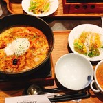 神戸元町ドリア - Aセット チキンと卵の焼きカレードリアセット