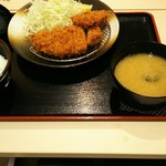 松のや - ミックスかつ定食