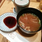 すし処 - 特上にぎり寿司（赤だし）