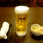 居酒屋車屋亭 - 生ビール：350円