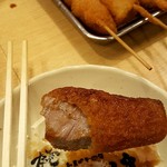 元祖串かつ だるま - 特選の牛串
