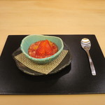 山玄茶 - 苺と紅マドンナのパンナコッタ