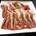 豪快!! 焼肉食堂 赤まる - 「カルビ定食」の「バカ盛り」