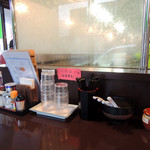 らーめん la.la.la. - 2016年12月22日(木)　カウンター席卓上