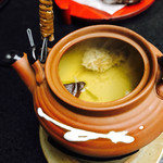 白壁荘 - 夕食 この土瓶蒸しが最高に美味しかった！