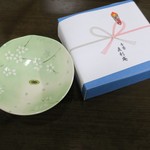 青葉 直利庵 - 美濃焼の小皿貰いました