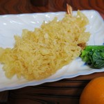 青葉 直利庵 - 衣が大きいえび天