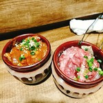 焼肉酒場ともさんかく - ガーリック壺漬けハラミもネギタン塩も390円！