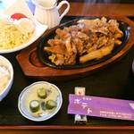ポテト - 牛バラ焼き定食