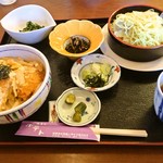 ポテト - カツ丼とざる中華のセット