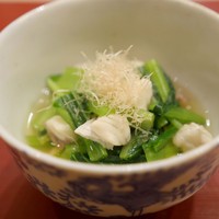 芝濱 - 鯛と小松菜のおひたし